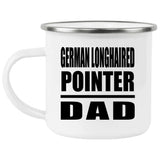 German Longhaired Pointer Dad - 12oz Camping Mug