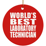 World's Best Laboratory Technician - Circle Ornament