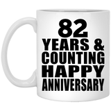 Happy 82nd Anniversary 82 Years & Counting - 11 Oz Coffee Mug