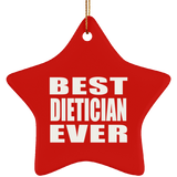 Best Dietician Ever - Star Ornament