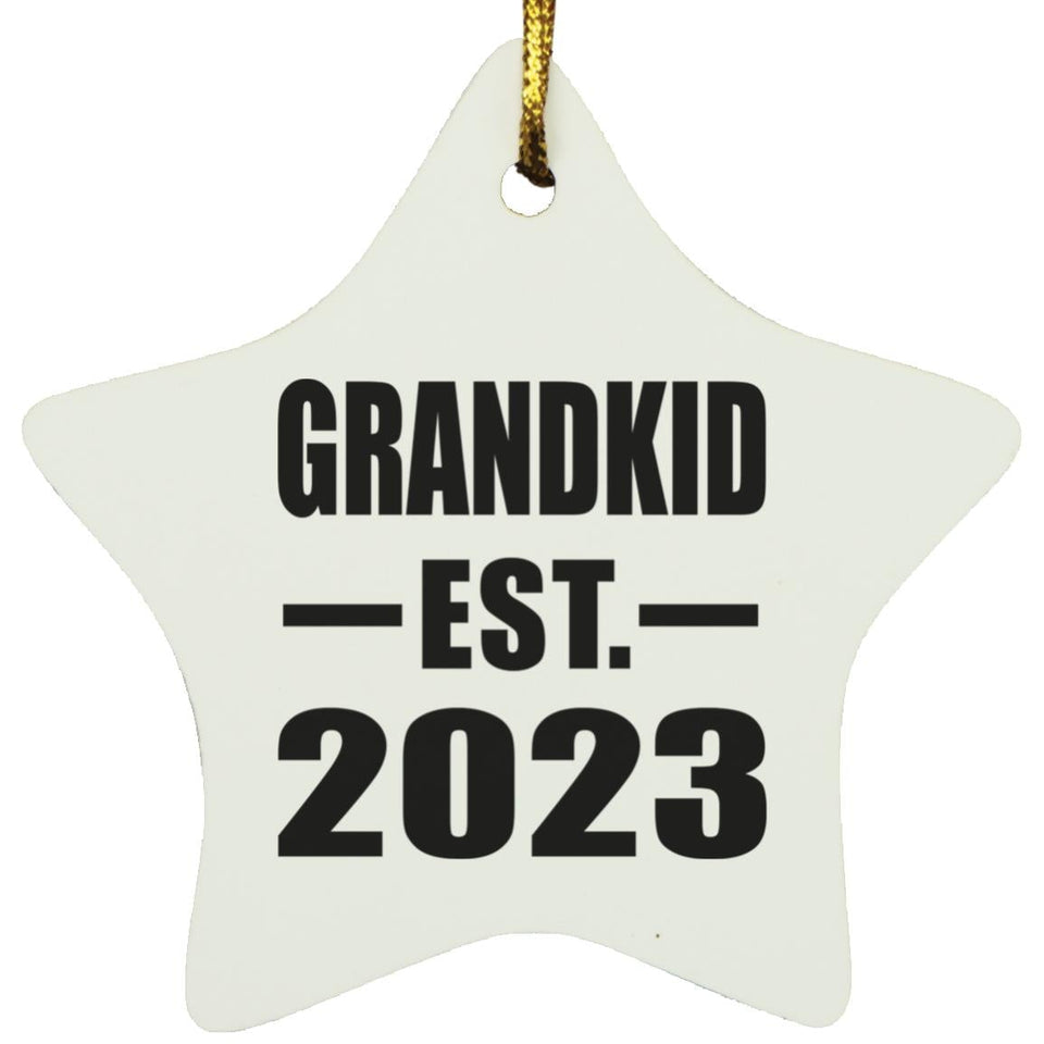 Grandkid Established EST. 2023 - Star Ornament