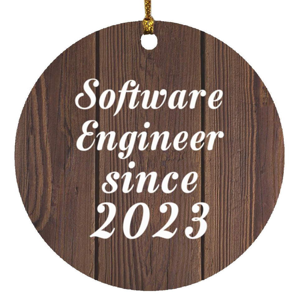 Software Engineer Since 2023 - Circle Ornament D