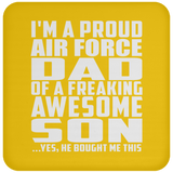 Proud Air Force Dad Of Awesome Son - Drink Coaster