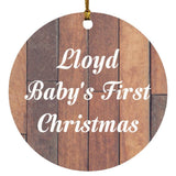 Lloyd Baby's First Christmas - Circle Ornament E