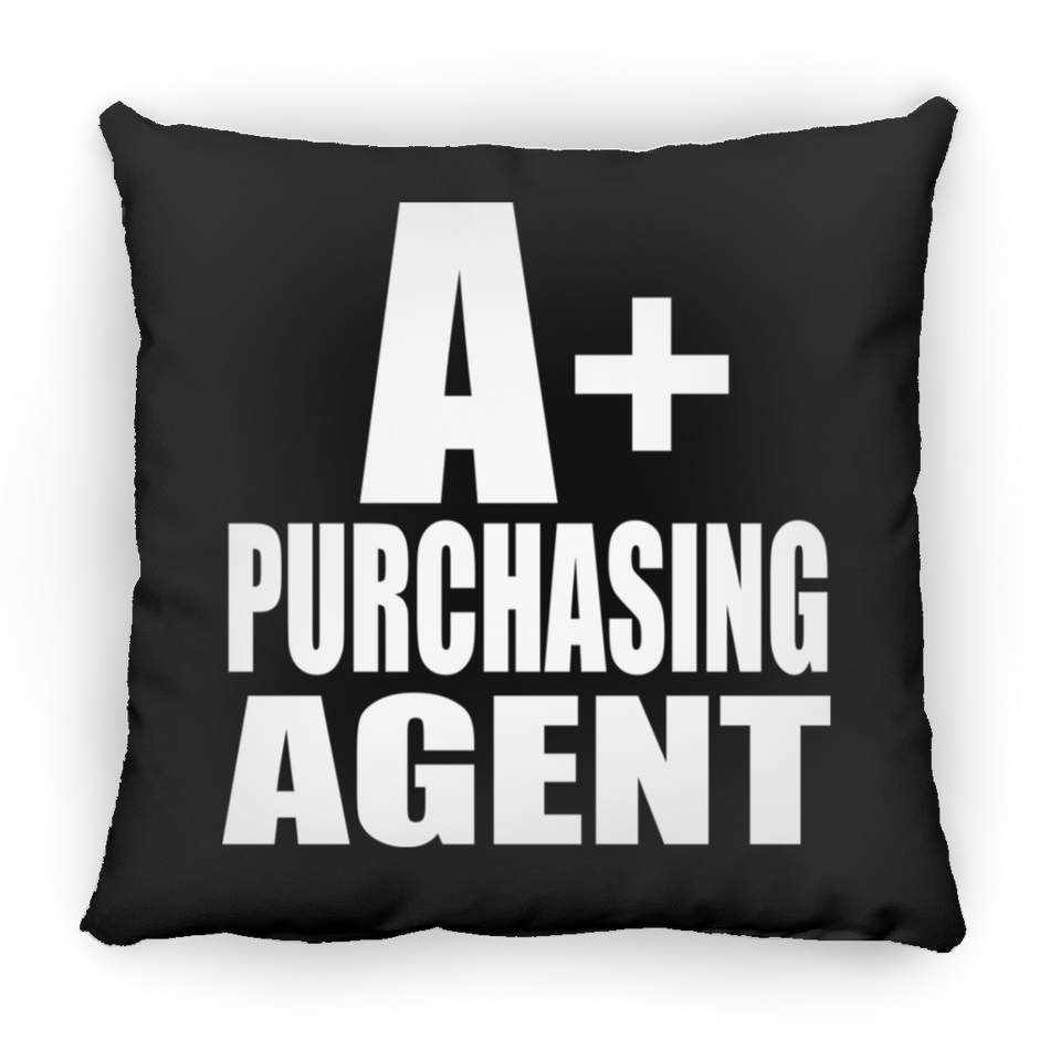A+ Purchasing Agent - Throw Pillow Black