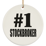 Number One #1 Stockbroker - Circle Ornament