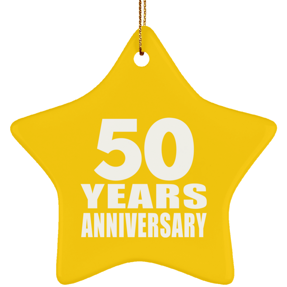 50th Anniversary 50 Years - Star Ornament