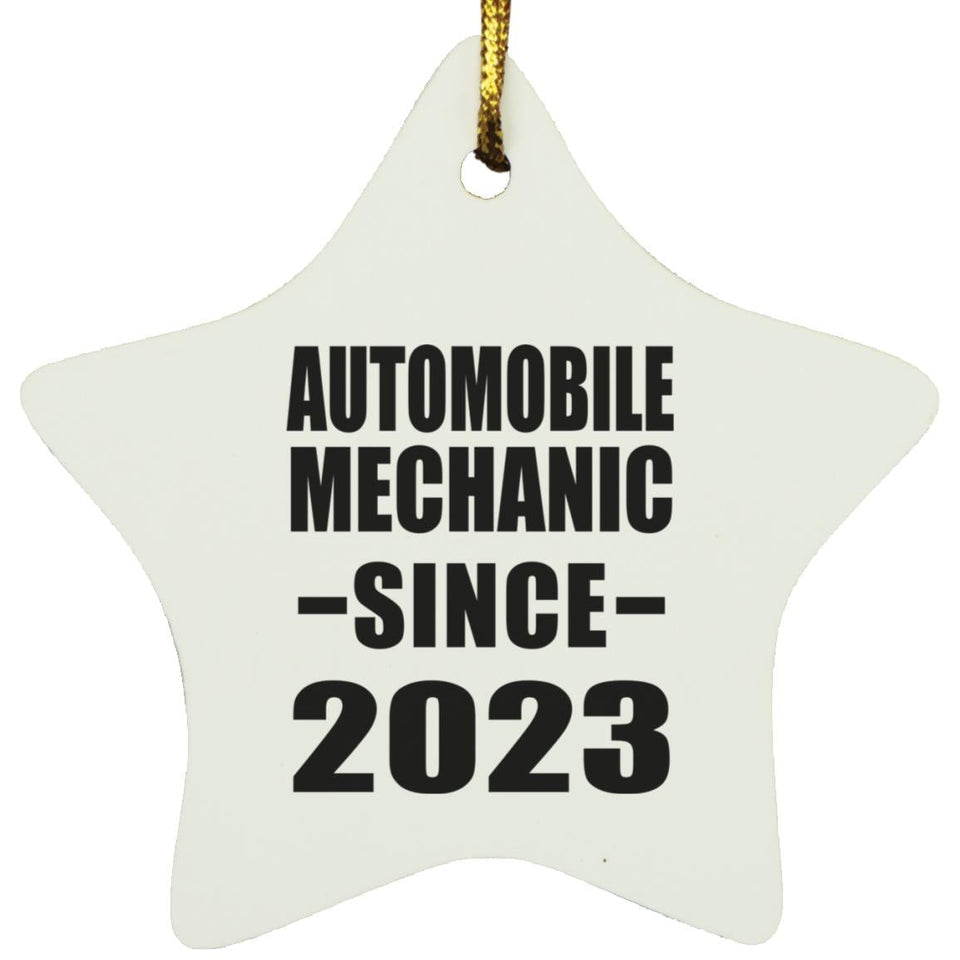 Automobile Mechanic Since 2023 - Star Ornament