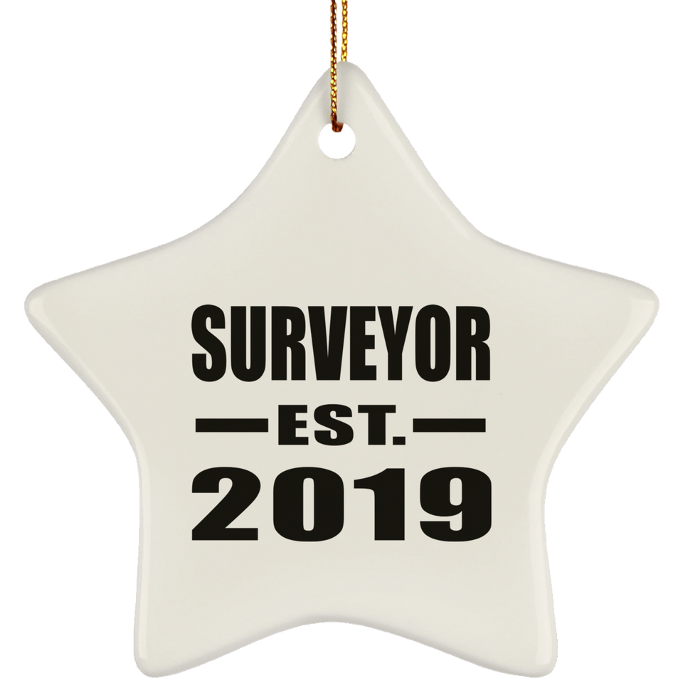Surveyor Established EST. 2019 - Star Ornament