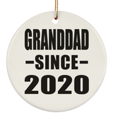 Granddad Since 2020 - Circle Ornament
