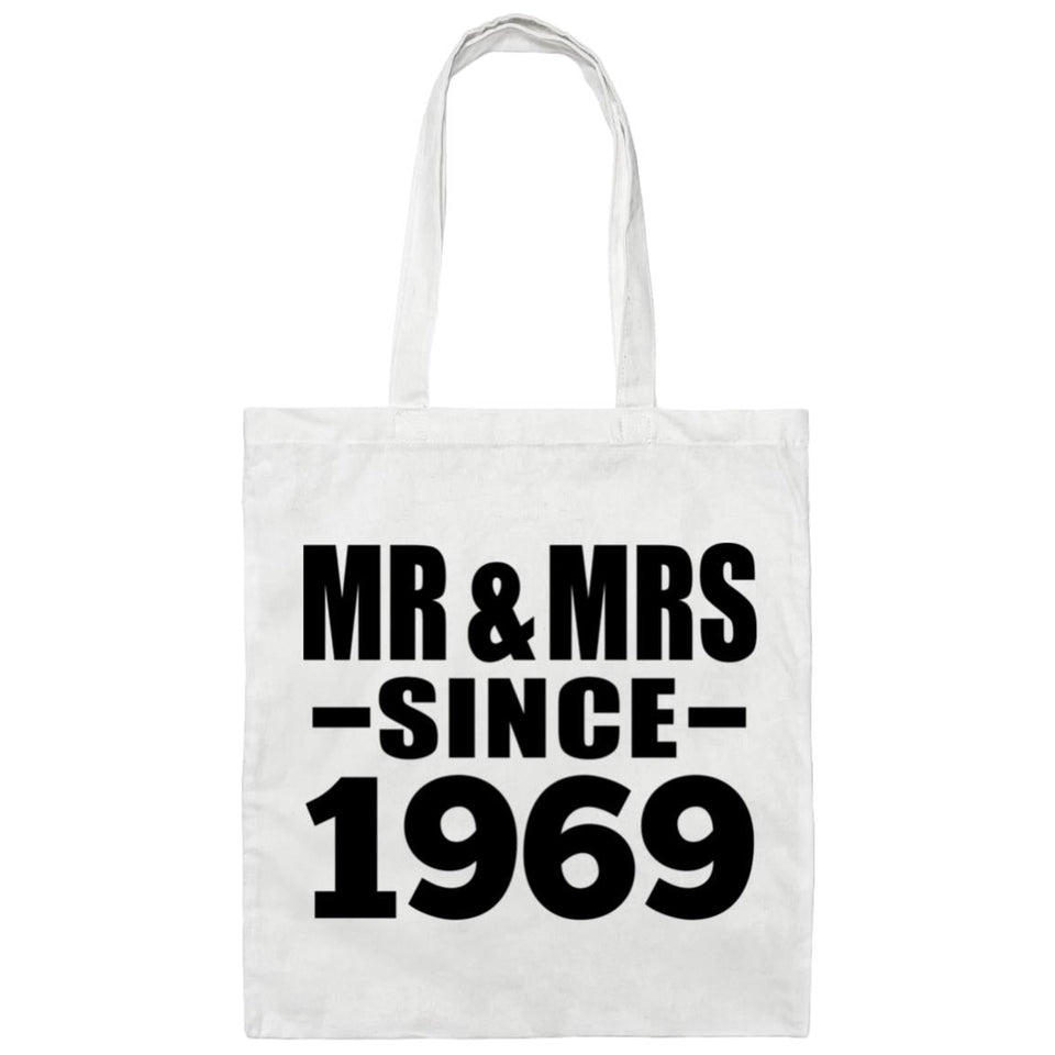 55th Anniversary Mr & Mrs Since 1969 - Tote Bag White