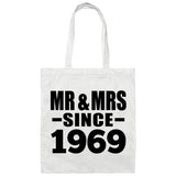 55th Anniversary Mr & Mrs Since 1969 - Tote Bag White