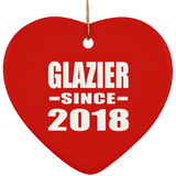 Glazier Since 2018 - Heart Ornament
