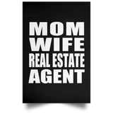 Mom Wife Real Estate Agent - Poster Portrait