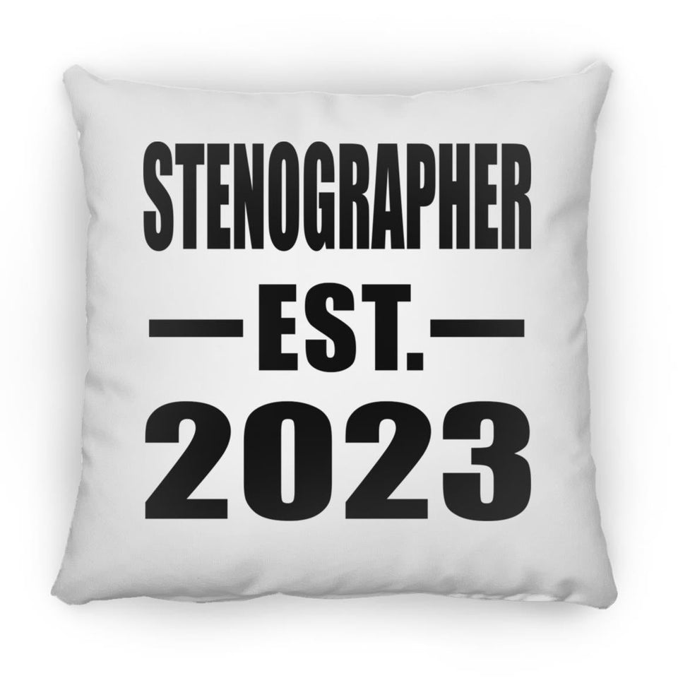 Stenographer Established EST. 2023 - Throw Pillow