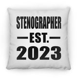 Stenographer Established EST. 2023 - Throw Pillow