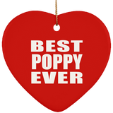 Best Poppy Ever - Heart Ornament