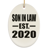 Son In Law Established EST. 2020 - Oval Ornament
