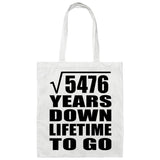 74th Anniversary Square Root of 5476 Years Lifetime To Go - Tote Bag White
