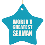 World's Greatest Seaman - Star Ornament