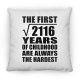 46th Birthday Square Root of 2116 Years of Childhood - Throw Pillow