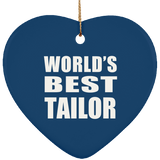World's Best Tailor - Heart Ornament