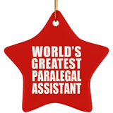 World's Greatest Paralegal Assistant - Star Ornament