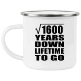 40th Anniversary Square Root of 1600 Years Lifetime To Go - 12oz Camping Mug