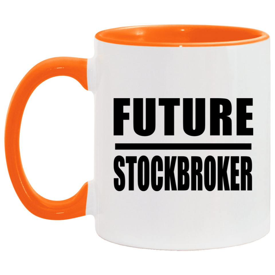 Future Stockbroker - 11oz Accent Mug Orange