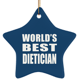 World's Best Dietician - Star Ornament