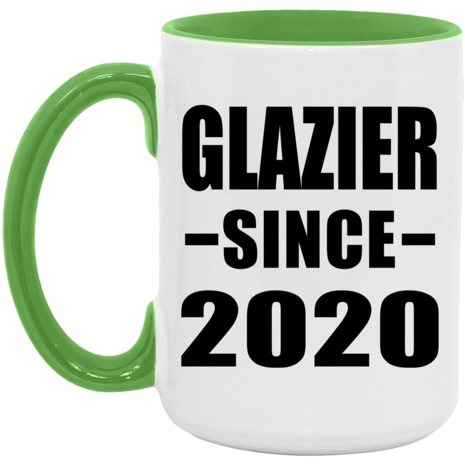 Glazier Since 2020 - 15oz Accent Mug Green