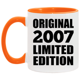17th Birthday Original 2007 Limited Edition - 11oz Accent Mug Orange