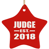 Judge Established EST. 2018 - Star Ornament