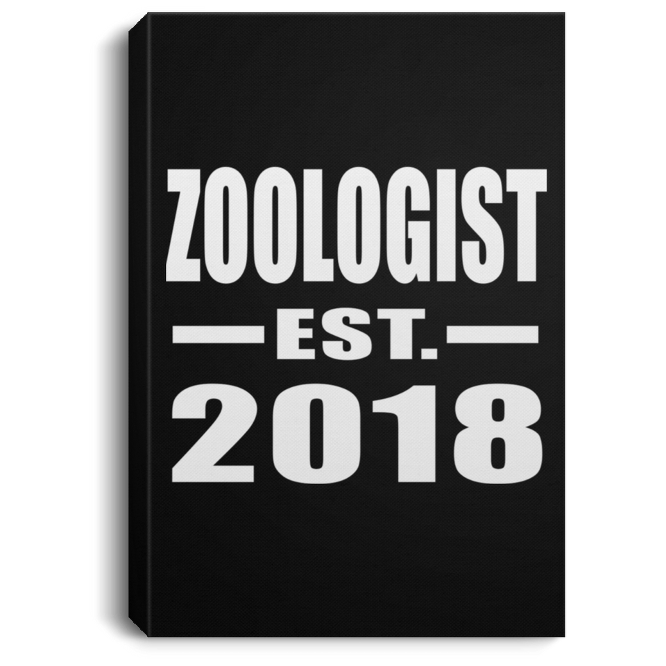 Zoologist Established EST. 2018 - Canvas Portrait
