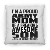 Proud Army Mom Of Awesome Son - Throw Pillow