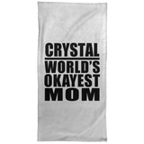 Crystal World's Okayest Mom - Hand Towel