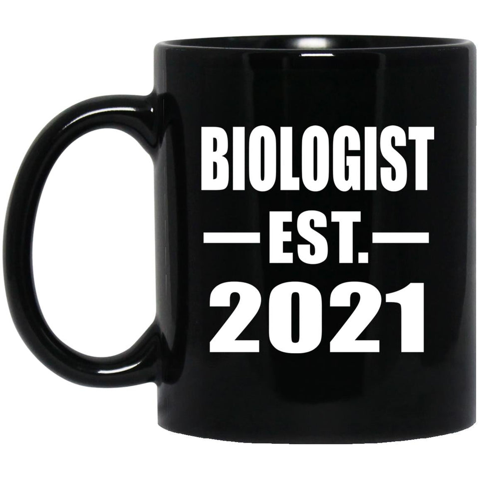 Biologist Established EST. 2021 - 11oz Coffee Mug Black