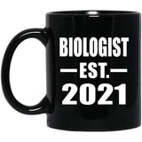 Biologist Established EST. 2021 - 11oz Coffee Mug Black