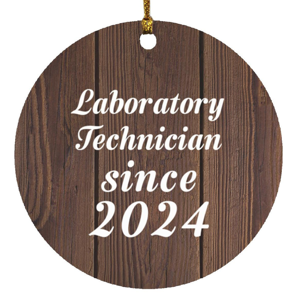 Laboratory Technician Since 2024 - Circle Ornament D
