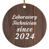 Laboratory Technician Since 2024 - Circle Ornament D