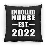 Enrolled Nurse Established EST. 2022 - Throw Pillow Black