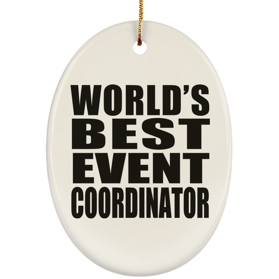 World's Best Event Coordinator - Oval Ornament