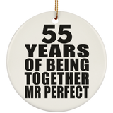 55th Anniversary 55 Years Of Being Mr Perfect - Circle Ornament
