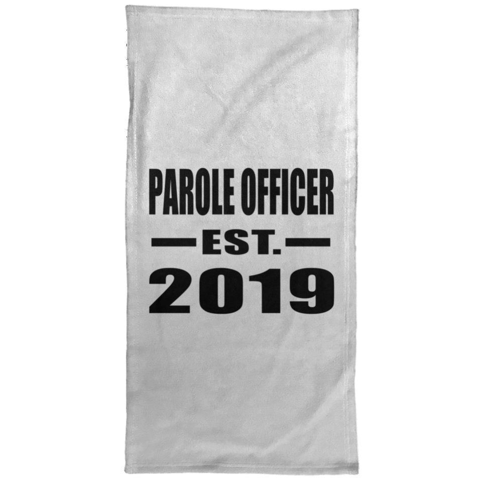 Parole Officer Established EST. 2019 - Hand Towel