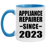 Appliance Repairer Since 2023 - 11oz Accent Mug Blue