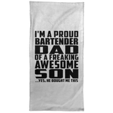 Proud Bartender Dad Of Awesome Son - Hand Towel