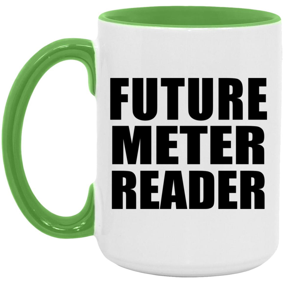 Future Meter Reader - 15oz Accent Mug Green