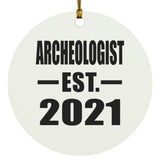 Archeologist Established EST. 2021 - Circle Ornament