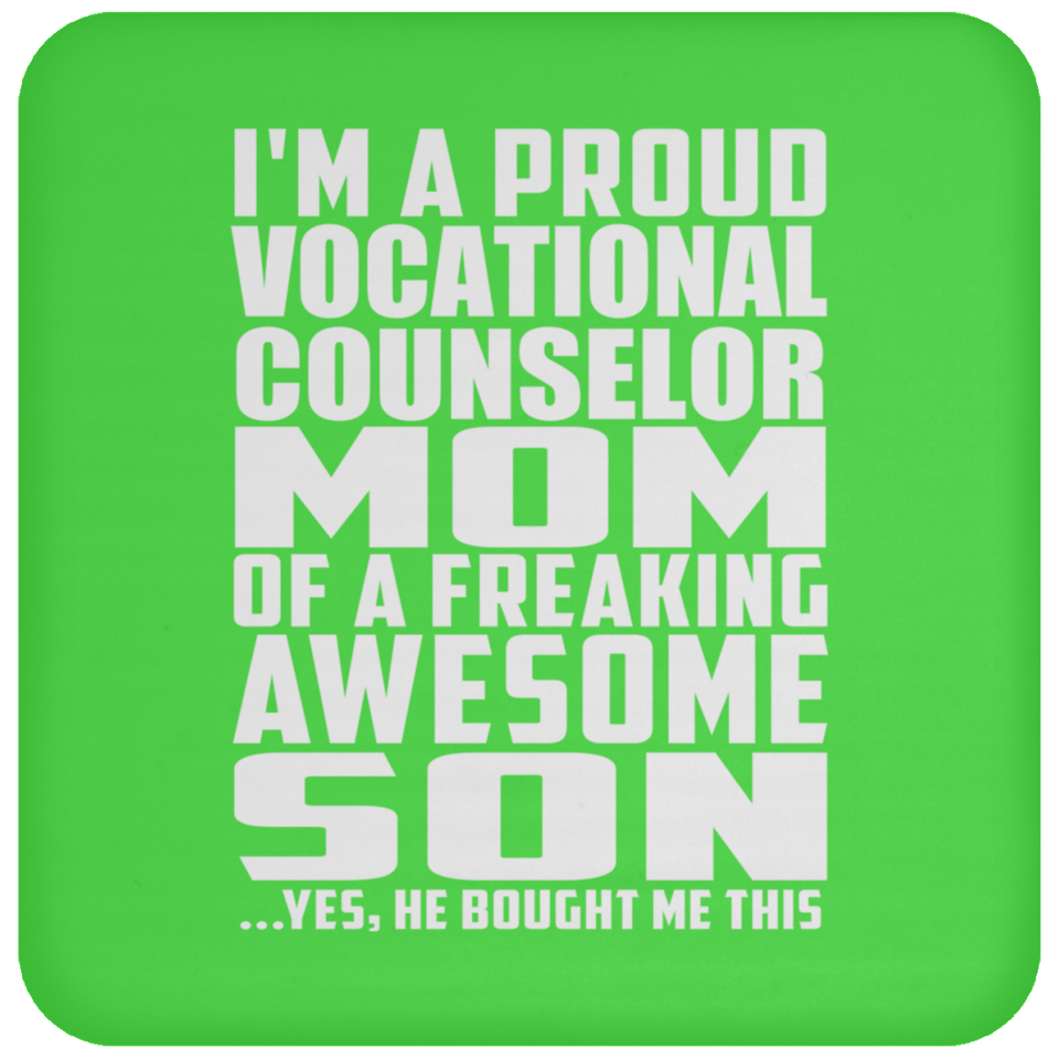 Proud Vocational Counselor Mom Of Awesome Son - Drink Coaster