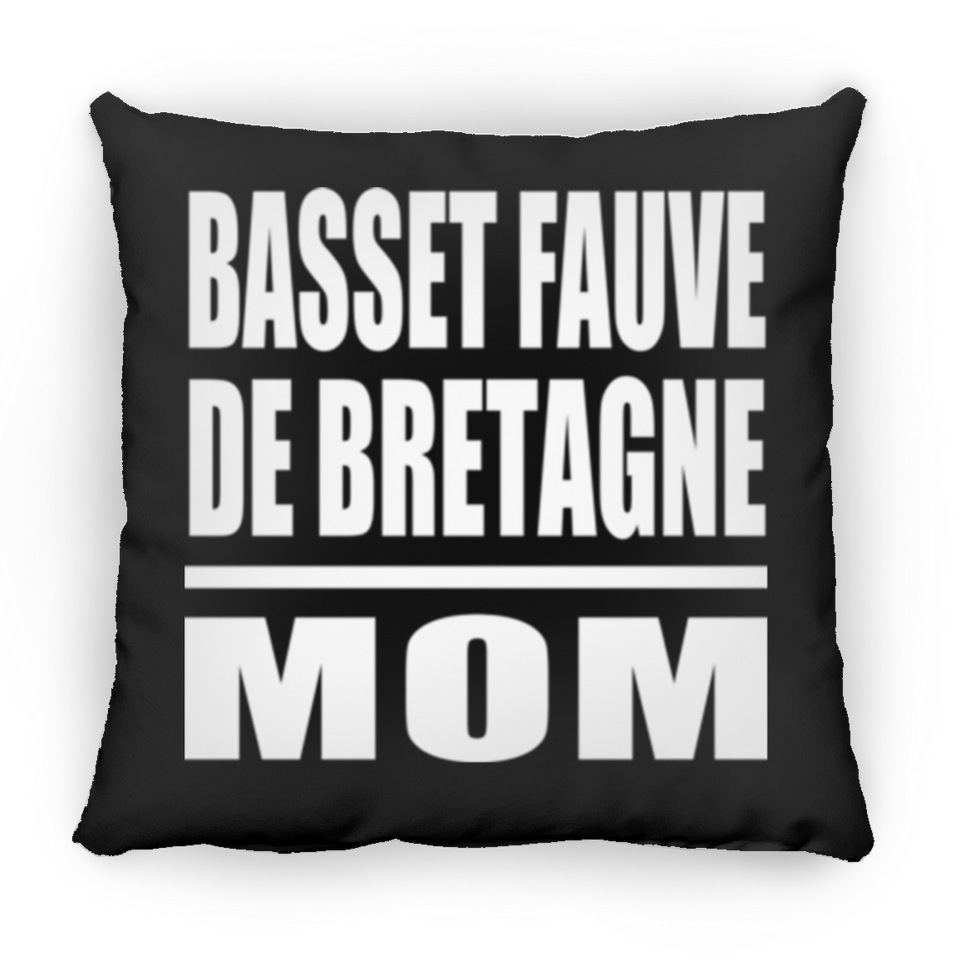 Basset Fauve De Bretagne Mom - Throw Pillow Black